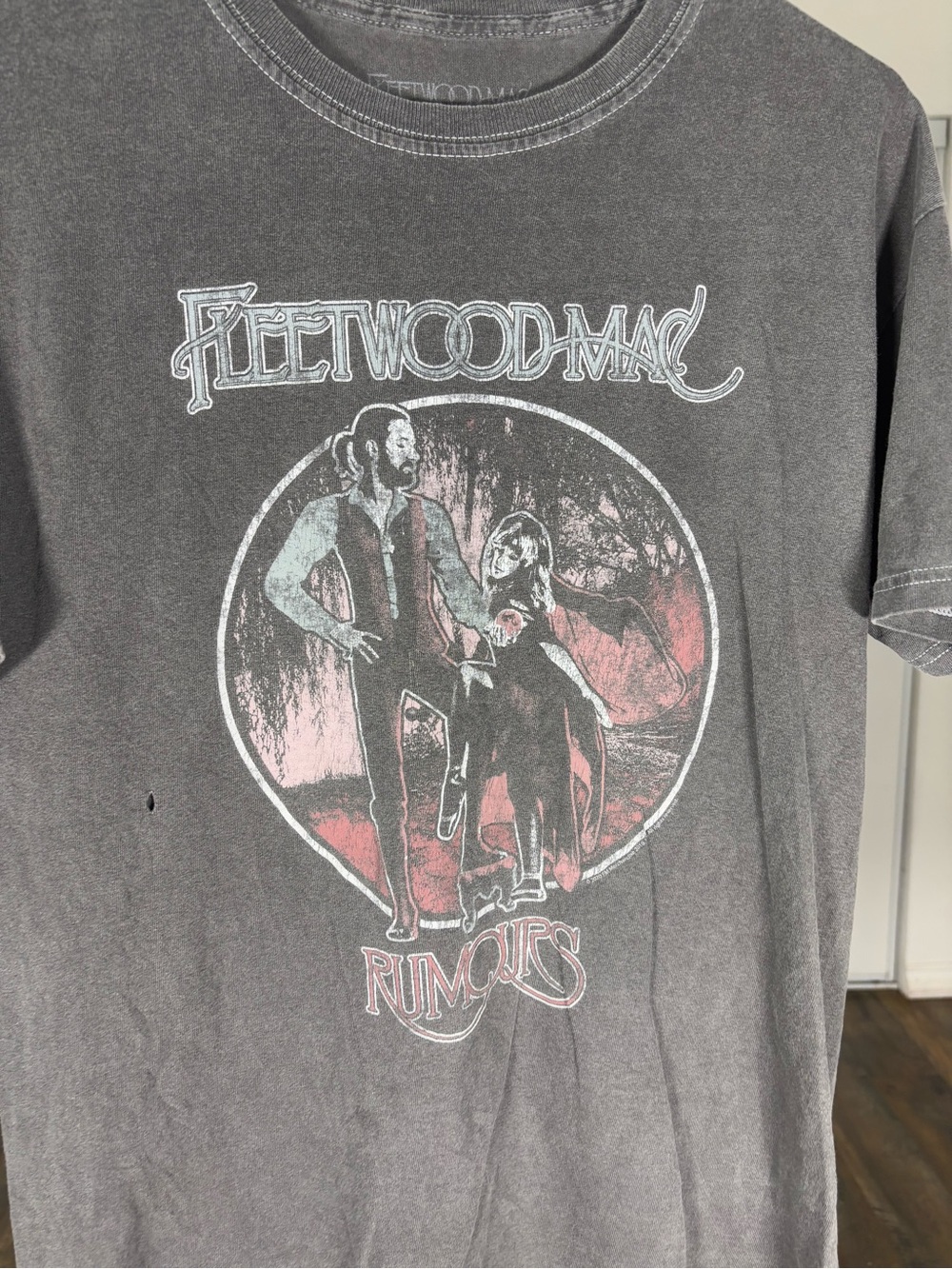 Fleetwood Mac 'Rumours' Graphic Tee - Vintage Gray Short-Sleeve Shirt - Picture 2 of 5